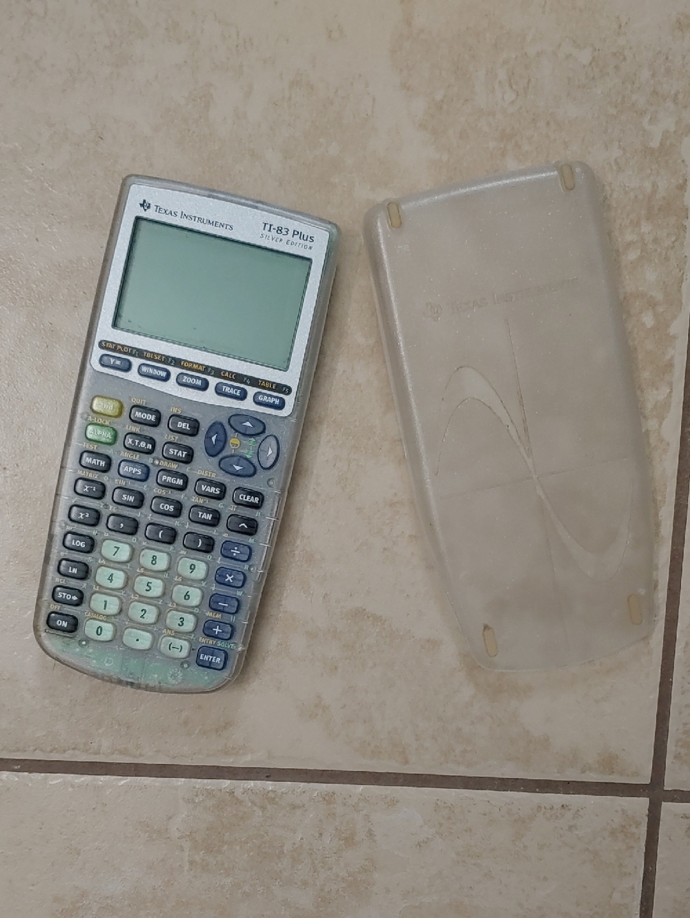Texas Instruments TI-83 Plus Calculator Silver Edition - PARTS ONLY